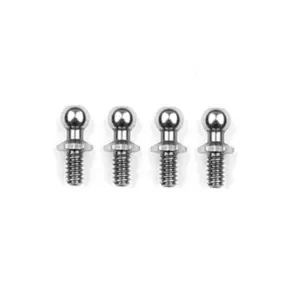 Team Associated Rc10 Ballstuds 3.9MM Short Neck, Silver