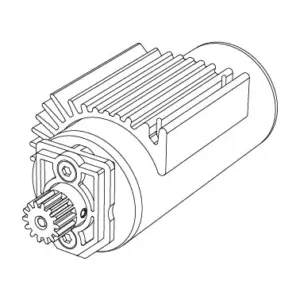 MJX Hyper Go 14211 Brushless Motor With Fan & Pinion - Part Number B2852c