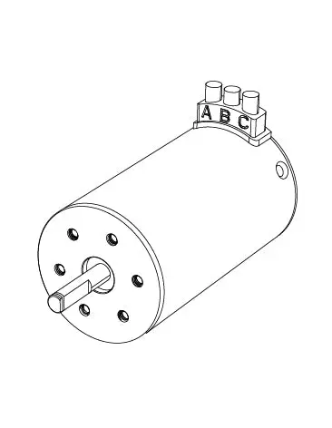 MJX Hyper Go 10208 Replacement Brushless Motor - Part Number B3970a