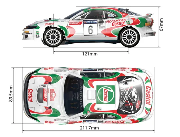 Carisma Gt24 Toyota Celica Gt-Four WRC Painted Body Set – view 3