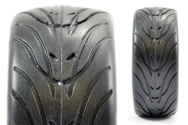 Fastrax 1/10 Street/Tread Tyre 10sp Neon Green Wheel – view 3