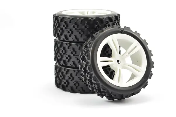 Fastrax 1/10th Touring Wheel/Rally Block 5-Spoke White (4) – view 2