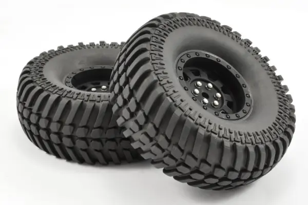 Fastrax 1:10 Crawler Paso 1.9 Mounted Scale Wheel Black – view 2