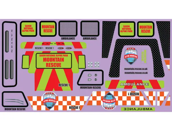 FTX Kanyon Mountain Rescue Decal Sheet – view 2