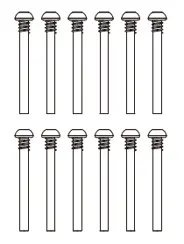 MJX Hyper Go Hex Screw 6 Pack - Part Number Hthm3029