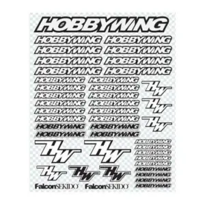 Hobbywing Black/White Decal Sheet
