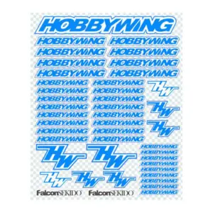 Hobbywing Blue/White Decal Sheet