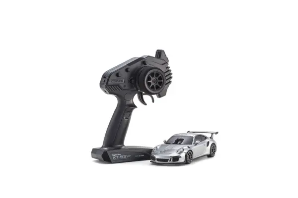 Kyosho Mini-Z MR04 RWD Porsche 911 GT3 RS Silver (N-Rm/Kt531p) – RC Car