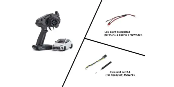 Kyosho Mini-Z MR04 RWD Toyota Yaris White (N-Hm/Kt531p) W/Gyro & LED – RC Car – view 4