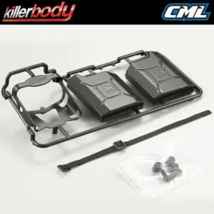 Killerbody Black Plastic Jerry Can Set