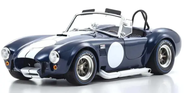 Kyosho 1:18 Shelby Cobra 427 S/C Spider 1962 Dark Blue-White – view 2