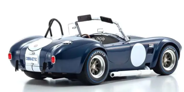 Kyosho 1:18 Shelby Cobra 427 S/C Spider 1962 Dark Blue-White – view 3