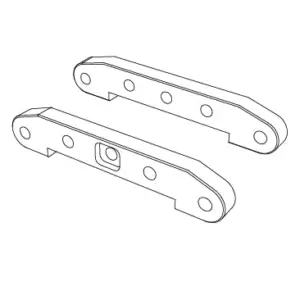 MJX Hyper Go 10208 V2 Suspension Arm Braces - Part Number M10400b