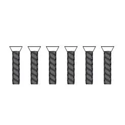 MJX Hyper Go Countersunk Machine Screws 6 Pack - Part Number M25845