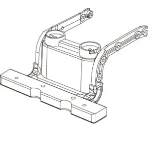 MJX Hyper Go H12y Front Mounting Bracket With Magnets - Part Number P12y04