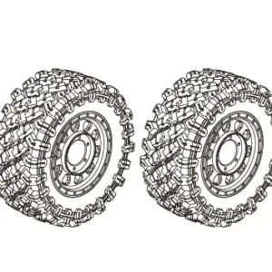 MJX Hyper Go H12 Wheels & Tyres (2 Pack) - Part Number P12y10b