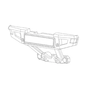 MJX Hyper Go 20208 Replacement Rear Bumper - Part Number P2010