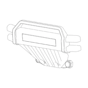 MJX Hyper Go 20208 Front Bumper With Led Light - Part Number P2011b