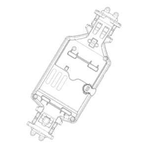 MJX Hyper Go 20208 Upper Chassis Frame Cover - Part Number P2015u