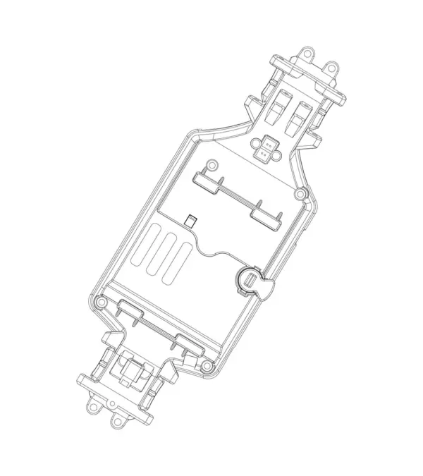 MJX Hyper Go 20208 Upper Chassis Frame Cover - Part Number P2015u – view 2