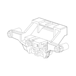 MJX Hyper Go 20208 Replacement Rear Shock Tower - Part Number P2018b