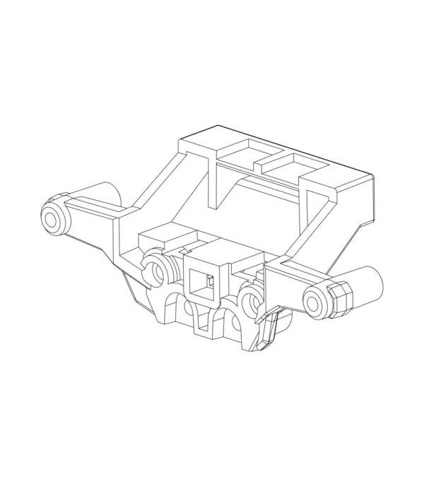 MJX Hyper Go 20208 Replacement Rear Shock Tower - Part Number P2018b
