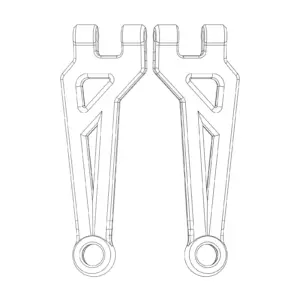 MJX Hyper Go 20208 Front Upper Suspension Arms - Part Number P2021