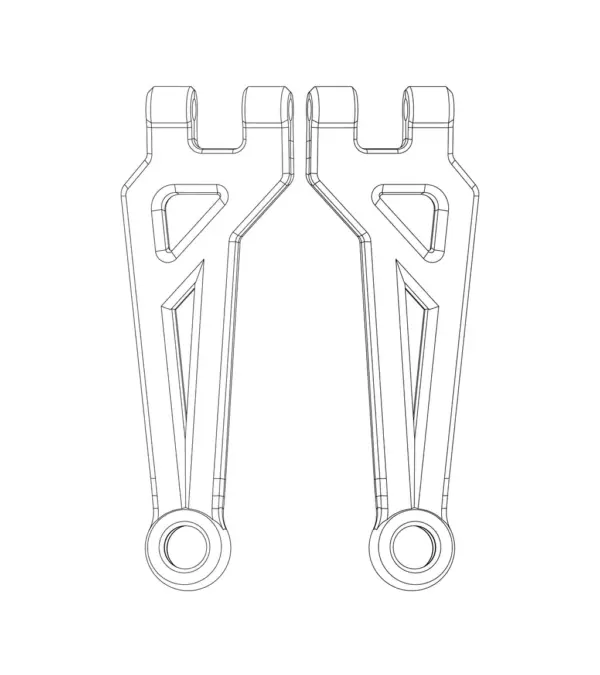 MJX Hyper Go 20208 Front Upper Suspension Arms - Part Number P2021 – view 2