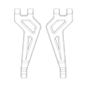 MJX Hyper Go 20208 Rear Upper Suspension Arms - Part Number P2024