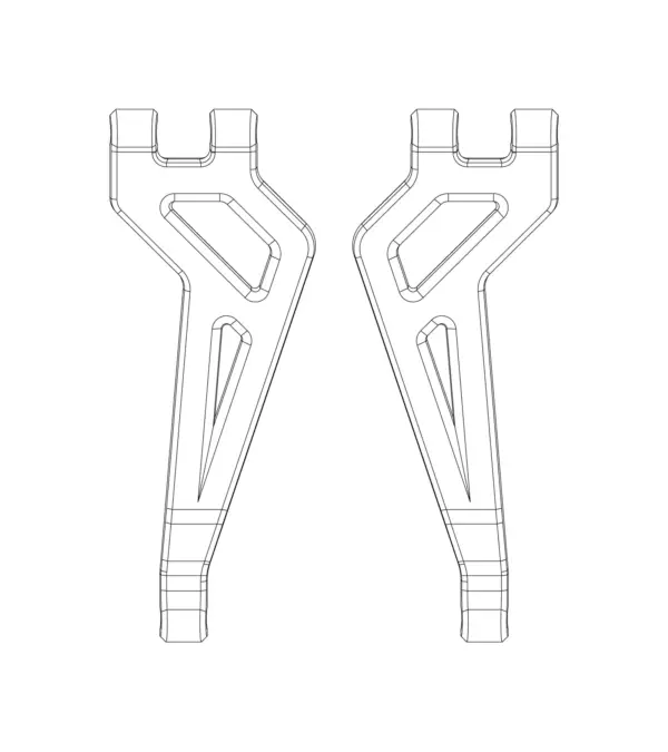 MJX Hyper Go 20208 Rear Upper Suspension Arms - Part Number P2024