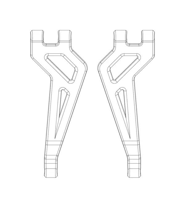 MJX Hyper Go 20208 Rear Upper Suspension Arms - Part Number P2024 – view 2