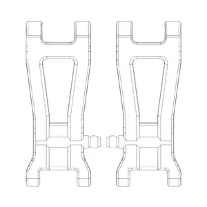 MJX Hyper Go 20208 Rear Lower Suspension Arms - Part Number P2025