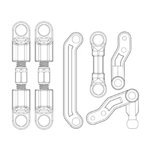 MJX Hyper Go 20208 Steering Assembly Set - Part Number P2042