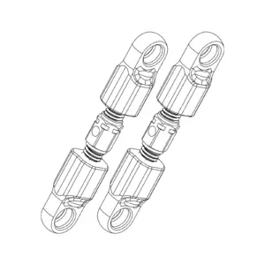 MJX Hyper Go 20208 Steering Tie-Rods (2 Pack) - Part Number P2043