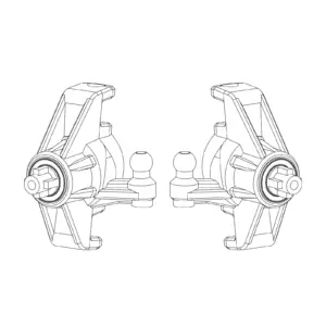 MJX Hyper Go 20208 Steering Hub Carrier Cups - Part Number P2048