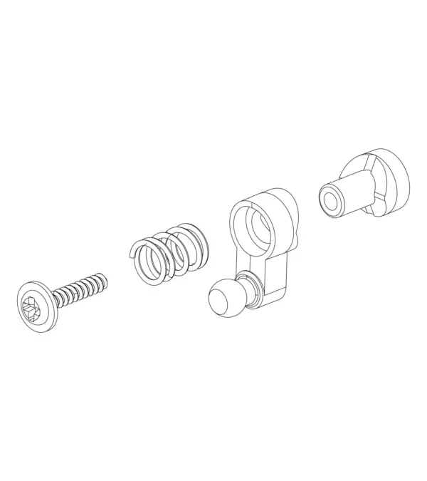 MJX Hyper Go 20208 Steering Servo Saver Assembly - Part Number P2070