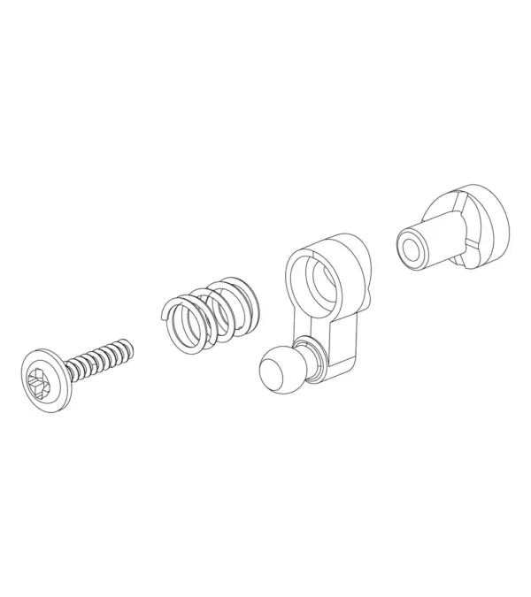 MJX Hyper Go 20208 Steering Servo Saver Assembly - Part Number P2070 – view 2