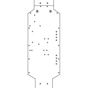 MJX Hyper Go 7303 Replacement Alloy Chassis - Part Number P73000