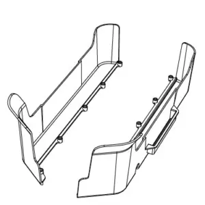 MJX Hyper Go 7303 Chassis Side Skirts - Part Number P73130