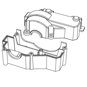 MJX Hyper Go 7303 Transmission Housing - Part Number P73180