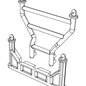 MJX Hyper Go 7303 Rear Shock Tower - Part Number P73282