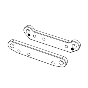 MJX Hyper Go 7303 Front Suspension Arm Braces - Part Number P73400f
