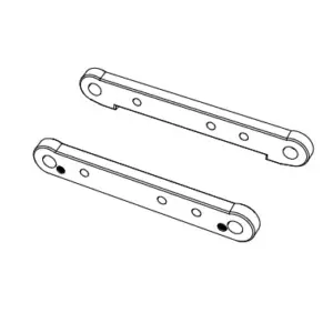 MJX Hyper Go 7303 Rear Suspension Arm Braces - Part Number P73400r