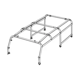 MJX H8h All-Rock Plastic Body Cage - Part Number P8hb04