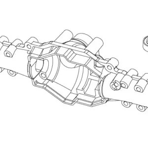 MJX H8h All-Rock Axle Shaft Box Assembly - Part Number P8hsa01