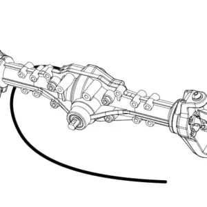 MJX H8h All-Rock Front Axle Shaft Assembly - Part Number P8hsa