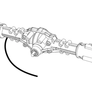 MJX H8h All-Rock Rear Axle Shaft Assembly Complete - Part Number P8hsb