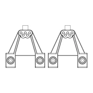 MJX H8h All-Rock Rear Shock Tower - Part Number P8hv07