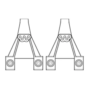 MJX H8h All-Rock Front Shock Tower - Part Number P8hv08