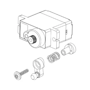 MJX Hyper Go 20208 9g Digital Steering Servo - Part Number Ps17a